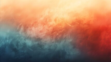 Gradient cadet blue to dark orange banner