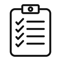 Task List Check Icon Perfect for To-Do Lists and Task Management