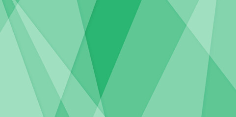 modern abstract green background design with layers of textured white material Geometric shapes of yellow, green and blue paper. Abstract background.