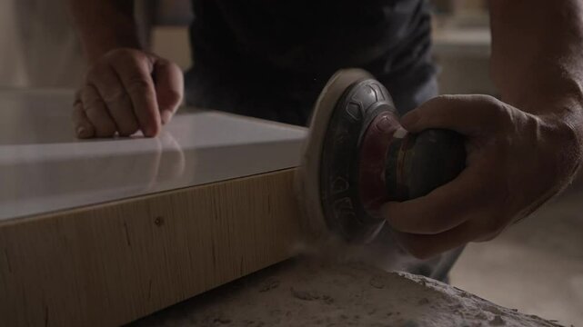 carpenter building a cup board, fa01