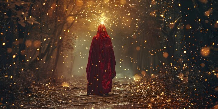 Istar Wizard protecting against evil on a path. Concept Fantasy, Wizard, Magic, Protection, Path