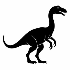 Vinosaur silhouettes. Isolated flat vector illustrations