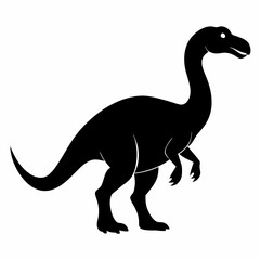 Vinosaur silhouettes. Isolated flat vector illustrations