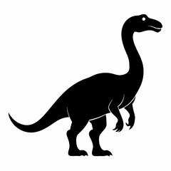 Vinosaur silhouettes. Isolated flat vector illustrations