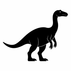 Vinosaur silhouettes. Isolated flat vector illustrations