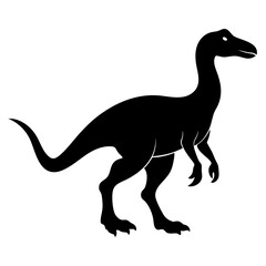 Vinosaur silhouettes. Isolated flat vector illustrations