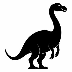 Vinosaur silhouettes. Isolated flat vector illustrations