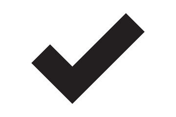 Set of checkmark tick icon. Line and glyph check mark. Vector Illustration.