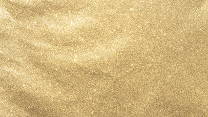 Gold glitter texture background sparkling shiny wrapping paper for Christmas holiday seasonal wallpaper  decoration, greeting and wedding invitation card design element