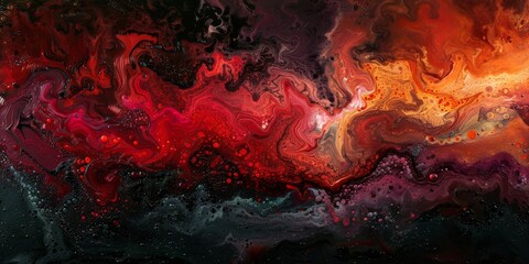 A vibrant, cosmic-inspired abstract background featuring swirling shades of purple, pink, and orange.