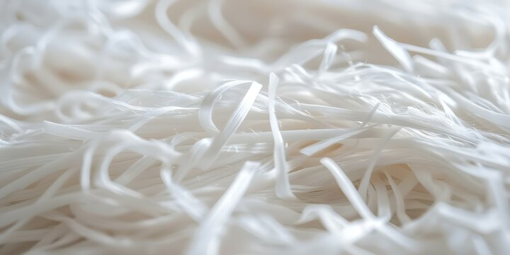 White recycled PET chips used to create white polyester FDY yarn. Concept Recycled Materials, Sustainable Fashion, Polyester Yarn, Eco-Conscious Design, Textile Innovation