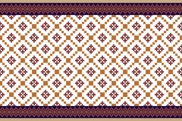 Geometric ethnic oriental pattern traditional on white background.Aztec style,embroidery,abstract,vector.Design for texture,fabric,clothing,wrapping,decoration,carpet,sarong,wallpaper.