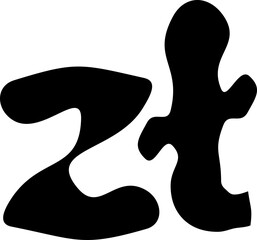 Halloween Currency font vector shape, Halloween font, Scary creepy alphabet, Dirty Letters, Curve font