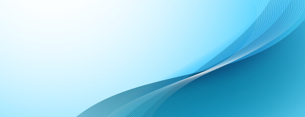 blue and white abstract wave background with wavy lines