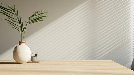 Peaceful boardroom with zen elements, bamboo, soft lighting, minimalistic decor. Colleagues engage in stress-free interactions, promoting a serene and productive workspace