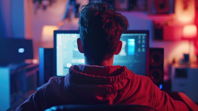 Professional Development programmer working in programming website a software and coding technology, writing codes and data code, Programming with HTML, PHP and javascript, generative ai