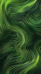 Fototapeta premium Green Lines Wallpaper