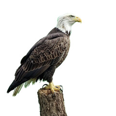 Fototapeta premium eagle as element in isolated white background