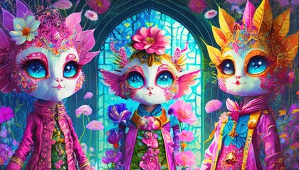 Obraz premium illustrated animated fairy tale character