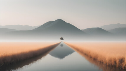 Focus on minimalist photography, abstract compositions, or serene landscapes with a minimalistic aesthetic.