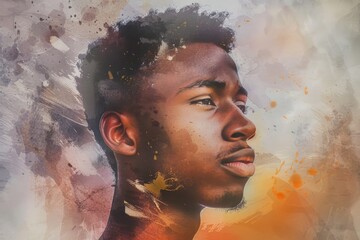 Portrait of a young adult male with a distinctive mohawk hairstyle, suitable for use in editorial or commercial contexts