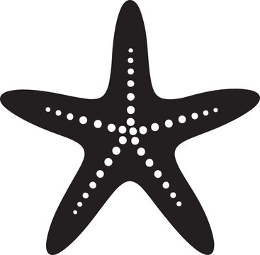 recommend clip art: Star Fish Silhouette Vector Illustration White Background