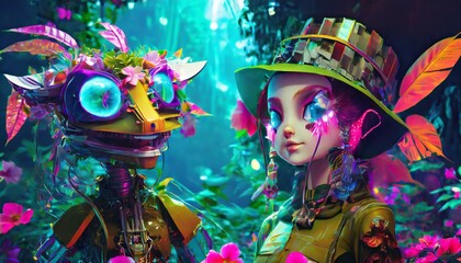 illustrated animated fairy tale character