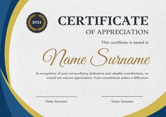 award certificate template design, Certificate of Appreciation template, Certificate of achievement, awards diploma. day 56