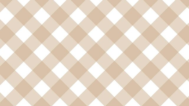 ベージュのチェック柄のシンプルな背景動画