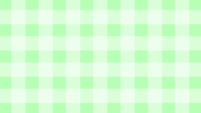 グリーンのチェック柄のシンプルな背景動画