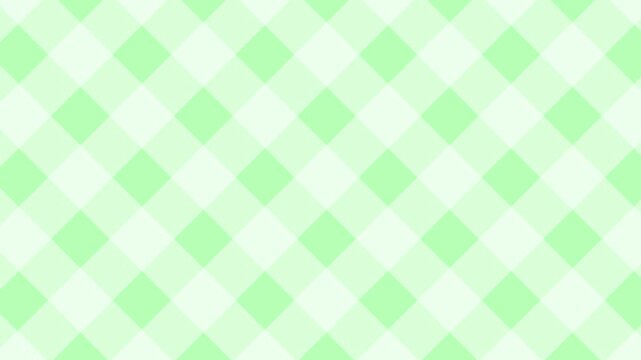 グリーンのチェック柄のシンプルな背景動画