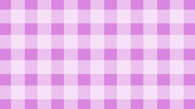 紫のチェック柄のシンプルな背景動画