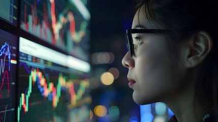 Data analysts who are analyzing current and past stock market graphs to plan future investments.