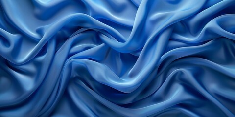 Obraz premium beautiful silk fabric of light blue color, abstract fabric background