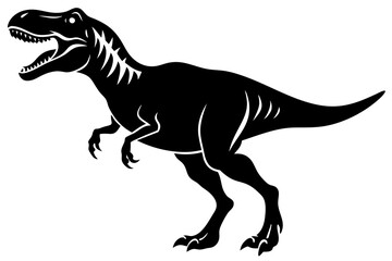 tarbosaurus vector, silhouette, illustration, 