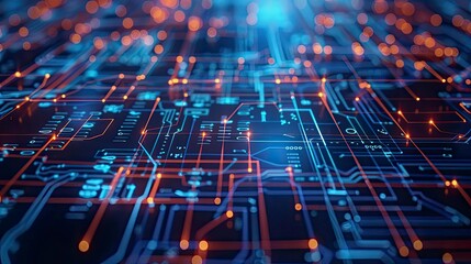 Digital interface displaying encrypted data streams and secure connections