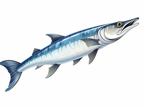 recommend clip art: Barracuda, clipart, illustration isolate on white background