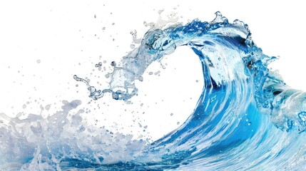 Obraz premium water splash isolated on white