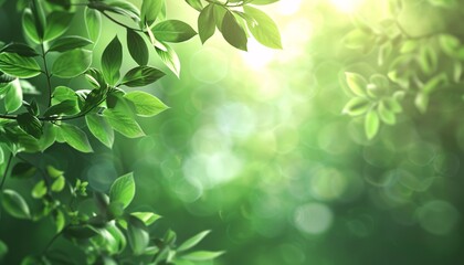 Designing a NatureInspired Blurred Green Background for ECommerce 