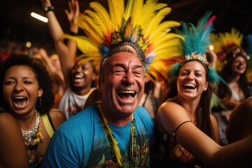 Fototapeta premium Vibrant Colombia celebration, joyful festivities and colorful cultural tradition of colombian culture, lively spirit and rich heritage of south America's vibrant nation