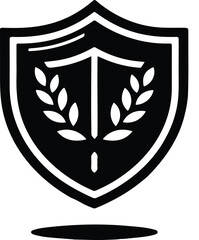 Shield vector art background 