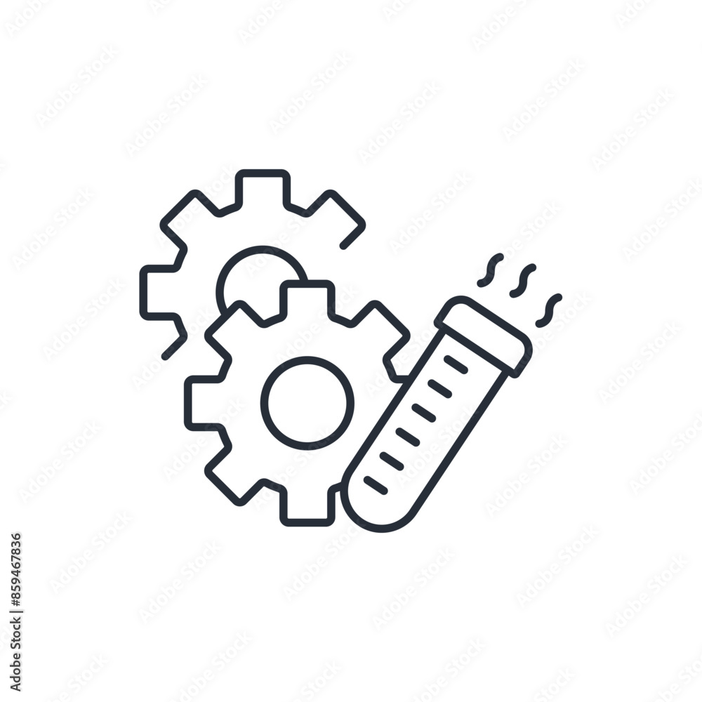 Poster experimental icon. vector.editable stroke.linear style sign for use web design,logo.symbol illustrat