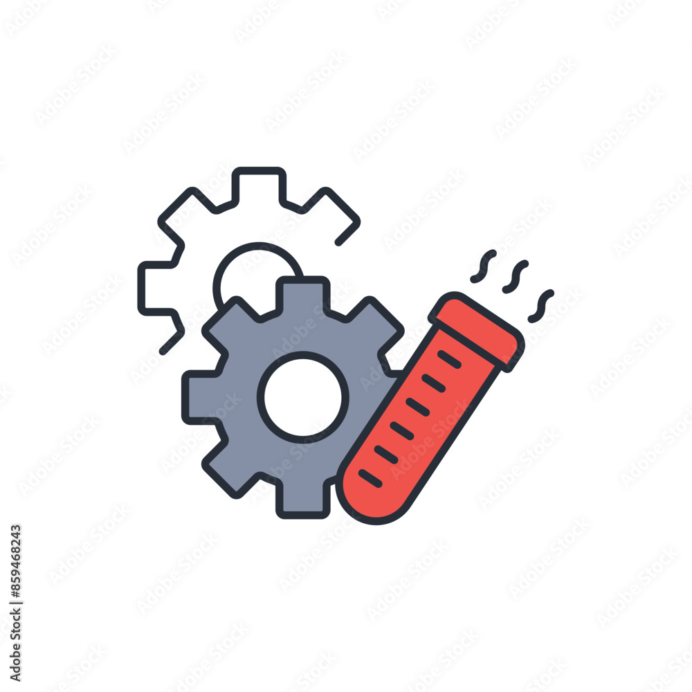 Poster experimental icon. vector.editable stroke.linear style sign for use web design,logo.symbol illustrat