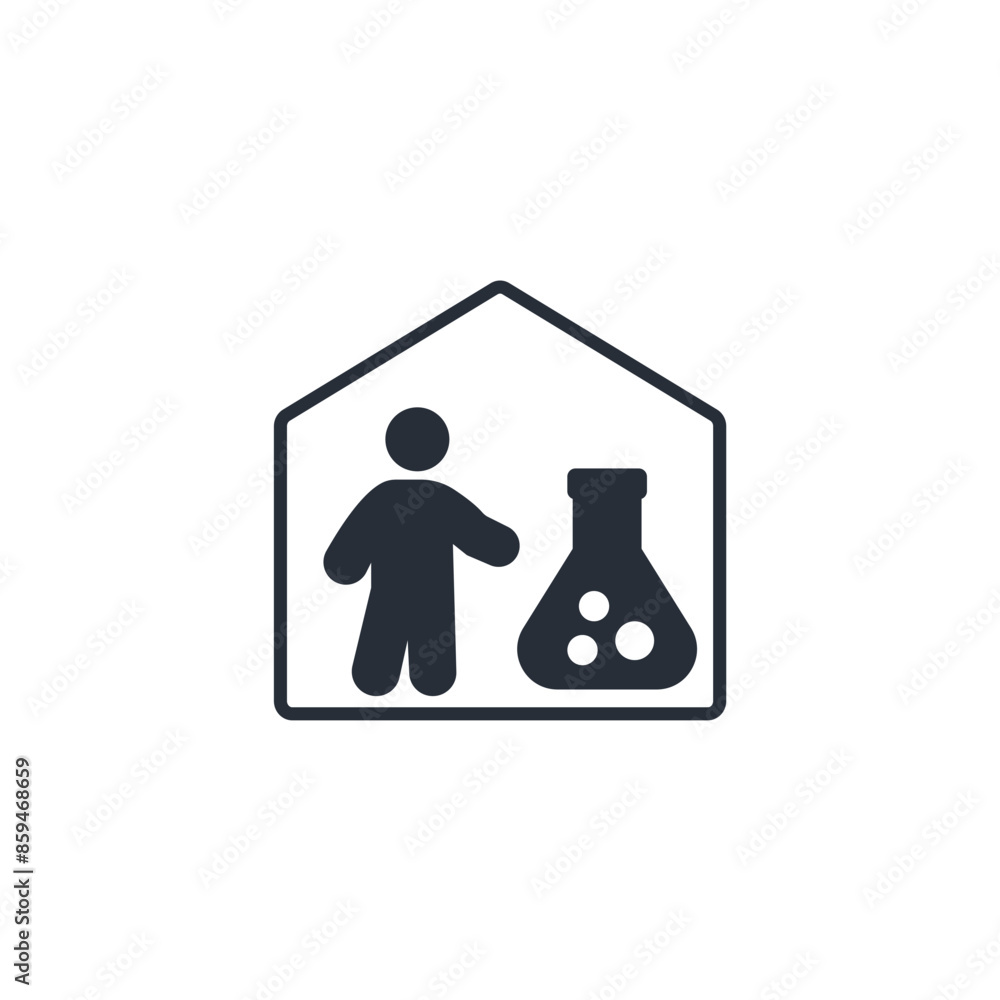Poster lab icon. vector.editable stroke.linear style sign for use web design,logo.symbol illustration.