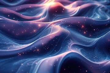 Neon wave abstract background, dynamic wave