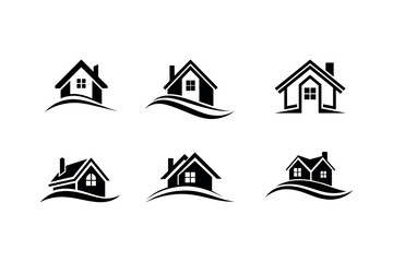       House logo vector art illustration.
