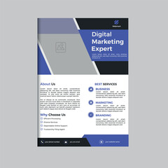 corporate business flyer design template 