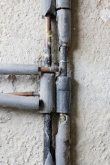 Wasserrohre mit Dämmung 1