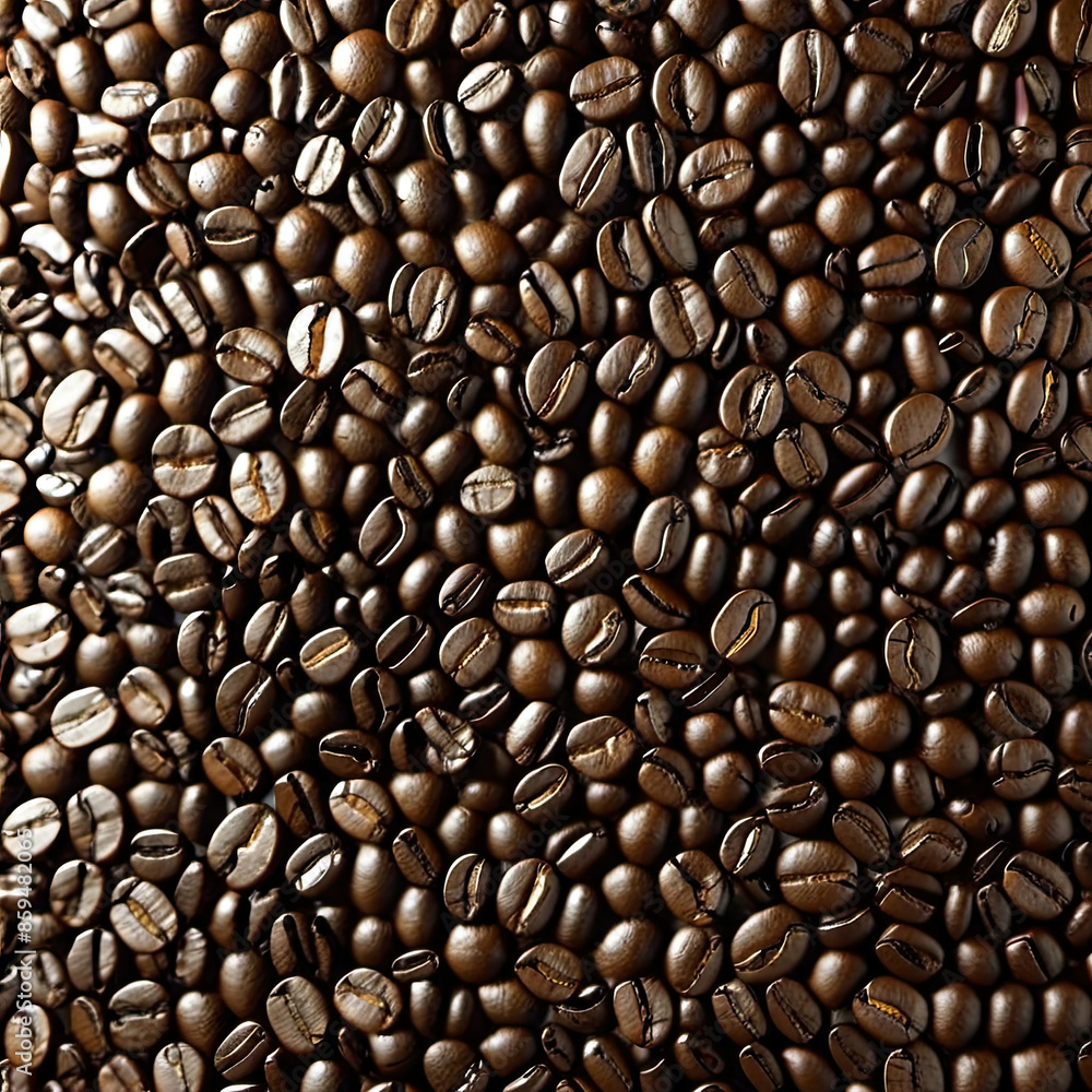 Wall mural coffee abstract texture, rich earthy tones, swirling patterns, high quality - Wall murals