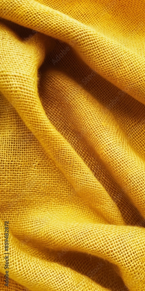 Poster a curve of woven linen cloth with a textured pattern, designed as an elegant and soft backdrop.